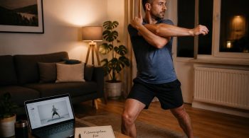Mobility-Übungen im Wohnzimmer und Kraftausdauer ohne Hanteln für Berufstätige - Home-Workouts ohne Geräte: 15-Minuten-Routine Zuhause für mehr Energie im Alltag