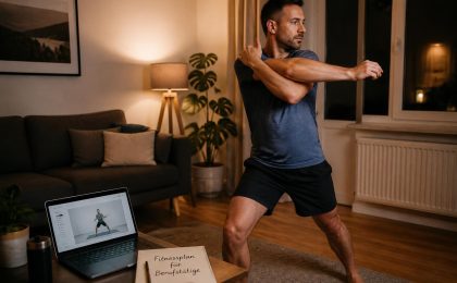 Mobility-Übungen im Wohnzimmer und Kraftausdauer ohne Hanteln für Berufstätige - Home-Workouts ohne Geräte: 15-Minuten-Routine Zuhause für mehr Energie im Alltag