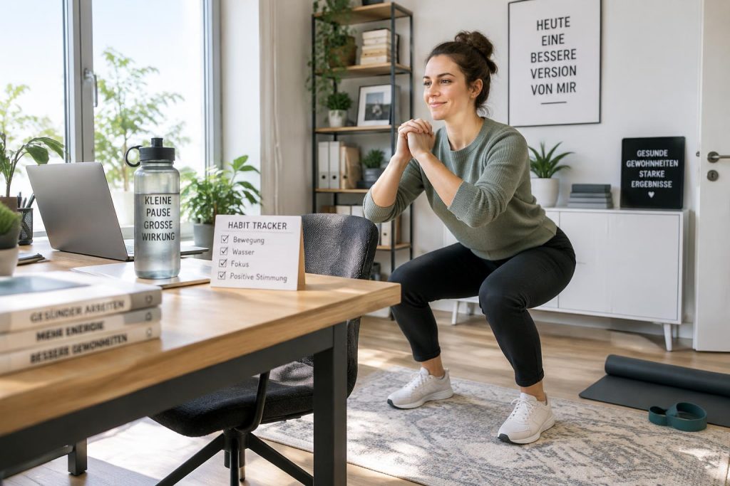 Nachhaltige Fitness Gewohnheiten mit Mini-Workout im Homeoffice