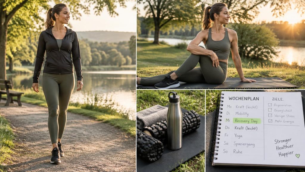Aktive Regeneration mit Spaziergang, Mobility und geplanter Entlastungswoche - Optimale Regeneration nach dem Training: 6 einfache Strategien für mehr Kraft und weniger Verletzungen