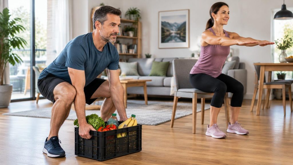 Funktionelles Krafttraining ab 40 für Heben und Aufstehen im Alltag
